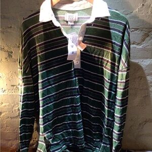 NEW! BDG distressed ombré polo shirt